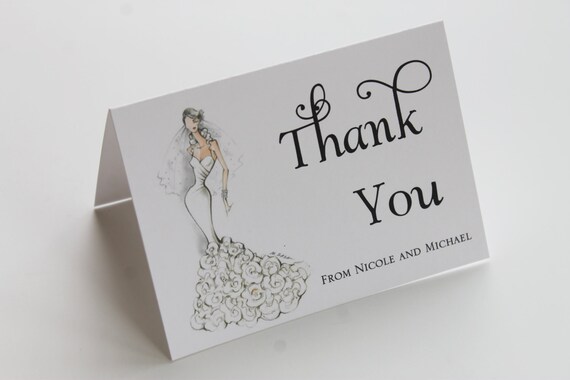 Sassy Bride Bridal Shower Thank You Cards
