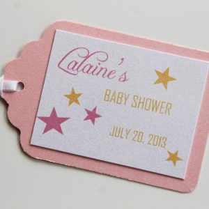 Twinkle Twinkle Little Star Baby Shower Favor Tags