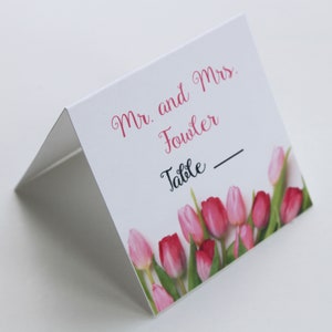 Roze Lente Tulpen Plaats Kaarten