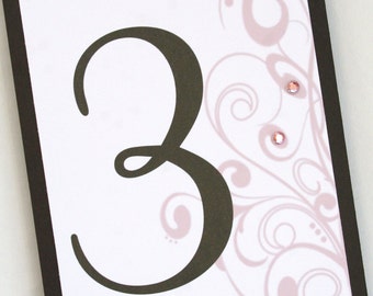 Flourishing Elegance Table Numbers