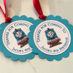 Thomas the Tank Engine Party Favor Tags