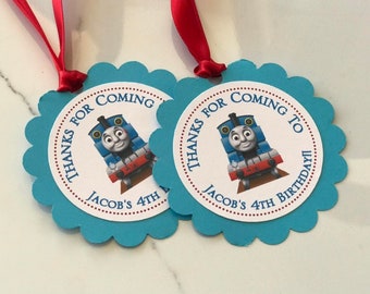 Thomas the Tank Engine Party Favor Tags