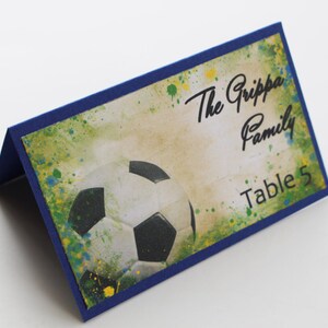 Tarjetas Vintage Soccer Splatter Place