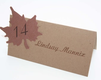 Autumn Leaves Place Card