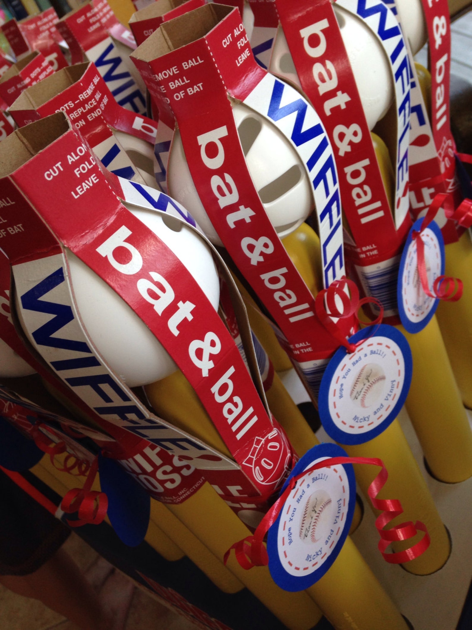 Baseball Party Favor Tags Etsy