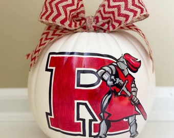 Customized Rutgers Logo Pumpkins