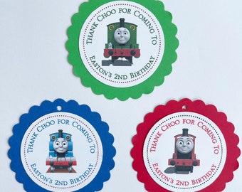 Thomas and Friends Party Favor Tags