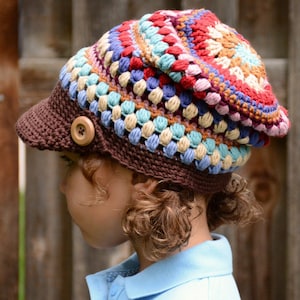 Crochet Hat PATTERN - World Traveler Slouchy - crochet pattern for slouch hat, slouchy beanie (3 sizes | Toddler Child Adult) - PDF Download