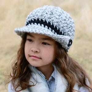 PATRÓN de sombrero de ganchillo Gorro del área de la bahía patrón de crochet para gorro, patrón de sombrero de niño niña 3 tamaños / niño niño adulto Descargar PDF imagen 2