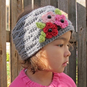 Crochet PATTERN - A Walk in the Park -  crochet headband pattern, headwrap ear warmer pattern (3 sizes | Toddler Child Adult) - PDF Download