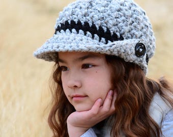 Crochet Hat PATTERN - Bay Area Beanie - crochet pattern for beanie hat, boy girl hat pattern (3 sizes | Toddler Child Adult) - PDF Download