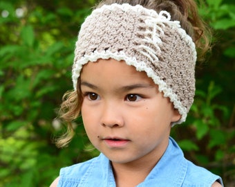 Crochet PATTERN - Cottage Chic Head Wrap - crochet headband pattern, ear warmer headwrap pattern (5 sizes | Baby - Adult) - PDF Download