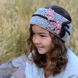 Women Knit Headbands Feather Fur Flower Crochet Headwrap Winter Ear Warmer