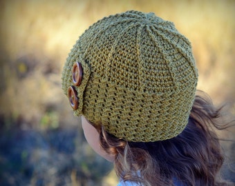 Crochet Hat PATTERN - Parisian Dreams - crochet pattern for beanie hat, women girls pattern (3 sizes | Toddler Child Adult) - PDF Download