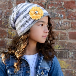 Crochet Hat PATTERN - Favorite Slouchy - crochet pattern for slouch hat, beanie pattern (3 sizes | Toddler Child Adult) - PDF Download