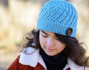 Crochet Hat PATTERN - Soft Serve Beanie - crochet pattern for beanie hat + slouchy hat pattern (5 sizes | Baby - Adult) - PDF Download