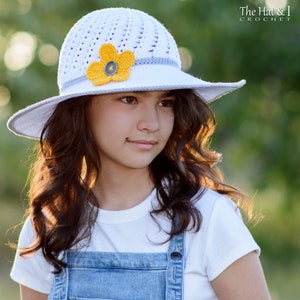 Crochet PATTERN - Here Comes the Sun(hat) - crochet sun hat pattern, women girls summer hat pattern (5 sizes | Baby - Adult) - PDF Download
