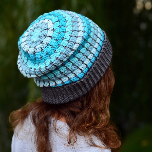 Crochet Hat PATTERN - Winter Park Slouchy - crochet pattern for slouch hat, beanie pattern (3 sizes | Toddler Child Adult) - PDF Download