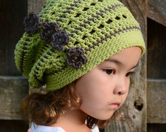 Buy Crochet Hat PATTERN - Woodland Slouchy - Crochet Pattern  display picture 3