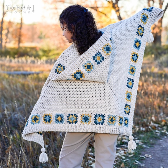 Crochet PATTERN Square Dance Hooded Shawl Granny Square Crochet Shawl  Pattern, Hood Pattern, Women's Hooded Shawl Pattern PDF Download -   Canada