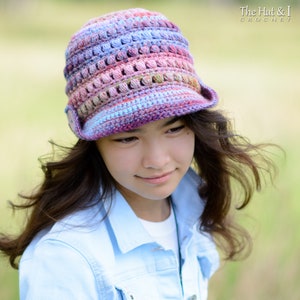 Virkmönster för mössa - Boho Beanie - virkmönster för pojkar flickor mössa med solskydd (4 storlekar | Småbarn Barn Vuxen XL) - PDF-nedladdning bild 9