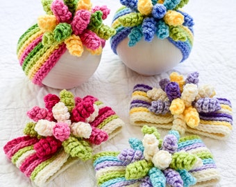 Crochet PATTERN - Party Popper Headwrap - crochet headband pattern, ear warmer, head wrap pattern (5 sizes | Baby - Adult) - PDF Download