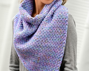 CROCHET PATTERN - Drip Drop Cowl - crochet pattern for asymmetrical cowl in 4 sizes (Toddler, Child, Adult, xl) - PDF Download