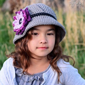 Crochet Hat PATTERN Summer Romance Crochet Pattern for Sun Hat Flower ...