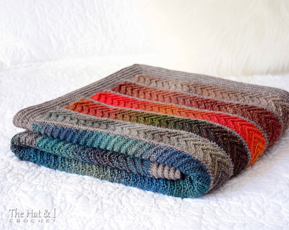 Crochet Blanket PATTERN Super Fine Sampler Crochet Pattern for