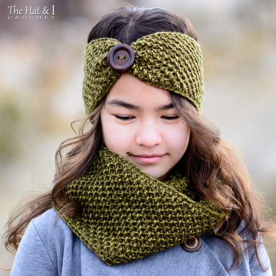 CROCHET PATTERN - Warm Welcome Set - Crochet Headband  display picture 3
