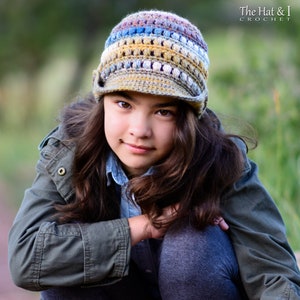 Virkmönster för mössa - Boho Beanie - virkmönster för pojkar flickor mössa med solskydd (4 storlekar | Småbarn Barn Vuxen XL) - PDF-nedladdning bild 7