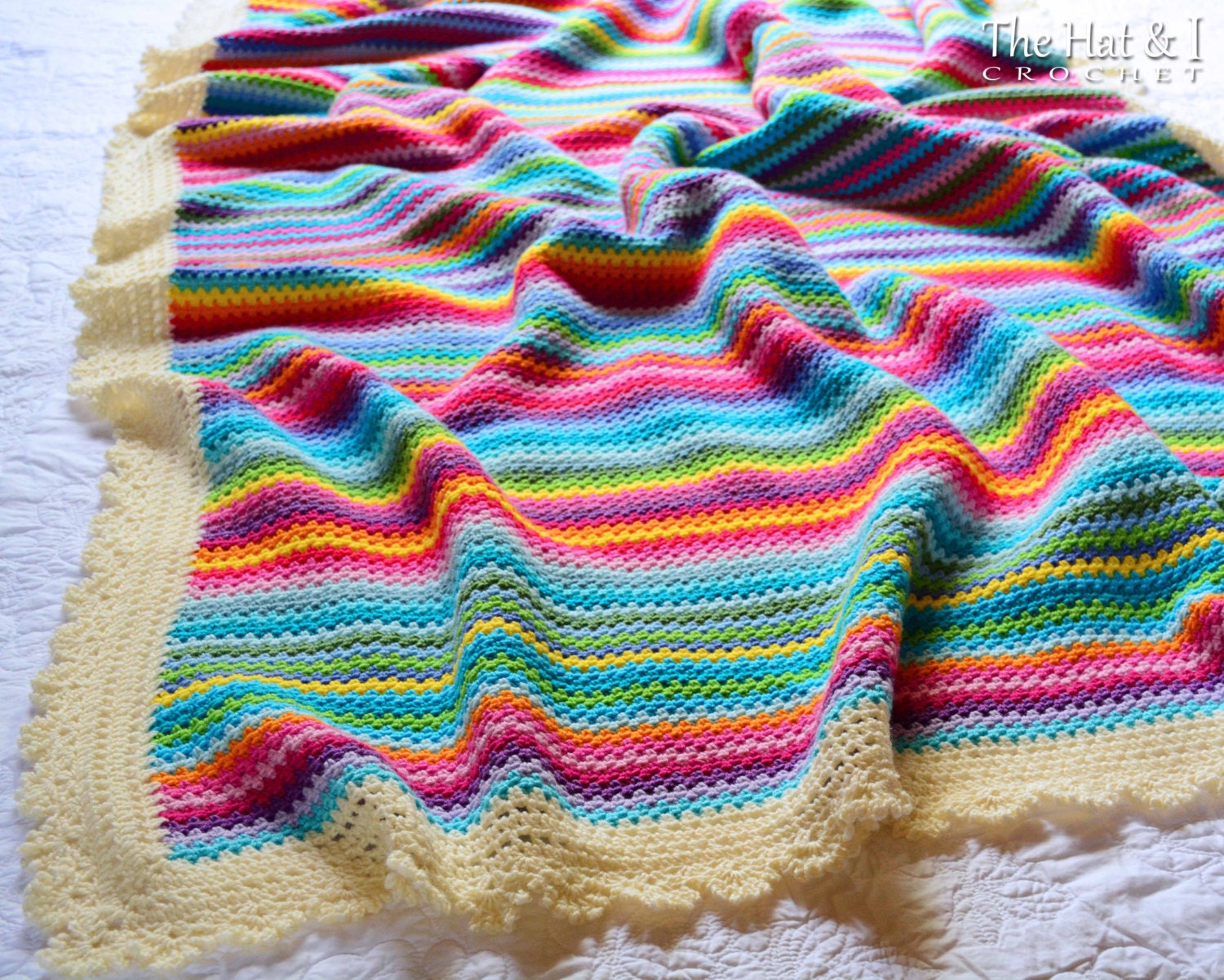 Crochet PATTERN Crayon Box Blanket Crochet Blanket Etsy