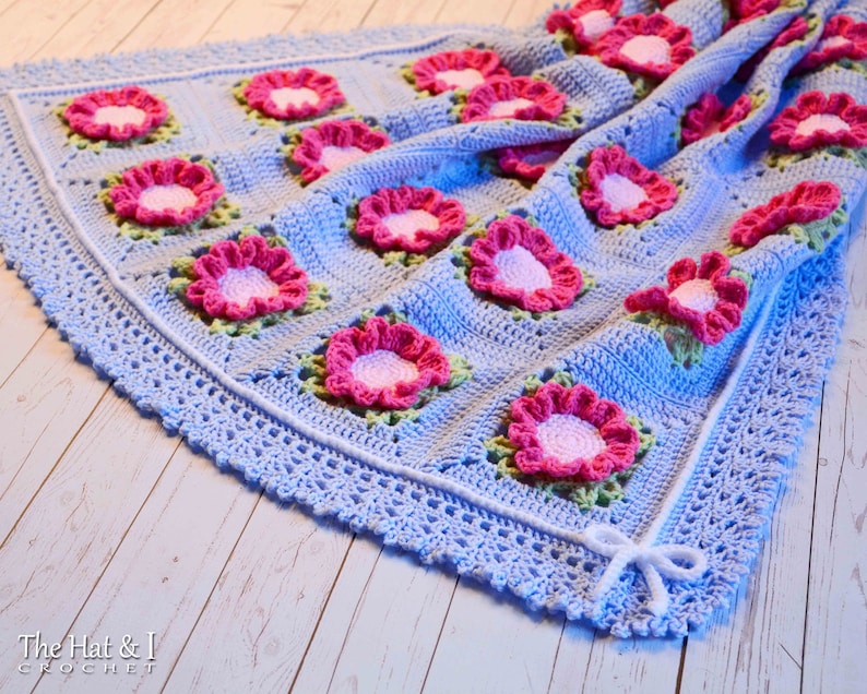 Crochet Blanket PATTERN Cottage Charm Baby Blanket Crochet Etsy Australia