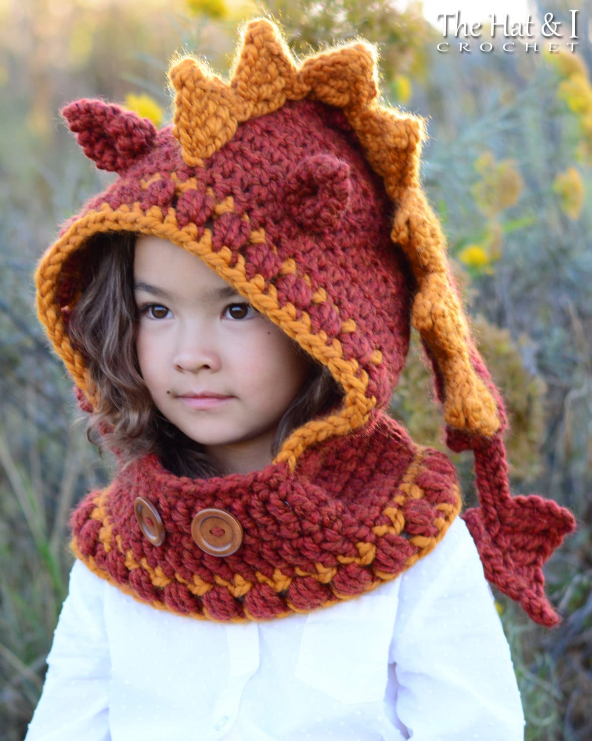 Lucky Dragon Hood \u0026 Cowl Crochet Hood 