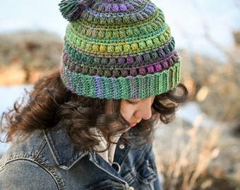 Crochet Hat PATTERN Boho Beanie Babe Crochet Pattern for - Etsy