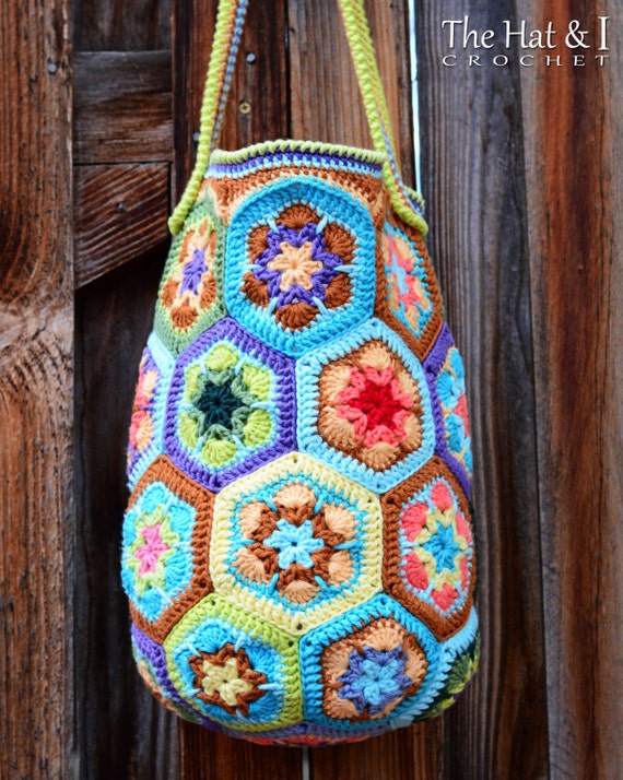 Easy DIY Crochet African Flower / Paperweight Satchel Handbag / Purse - How  to w/ Printable Pattern - YouTube