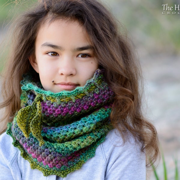 Crochet PATTERN - Cozy Cabin Cowl - crochet cowl pattern, scarf pattern, cowl scarf pattern (3 sizes | Toddler Child Adult) - PDF Download