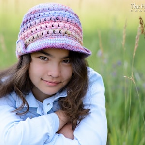 Virkmönster för mössa - Boho Beanie - virkmönster för pojkar flickor mössa med solskydd (4 storlekar | Småbarn Barn Vuxen XL) - PDF-nedladdning bild 10