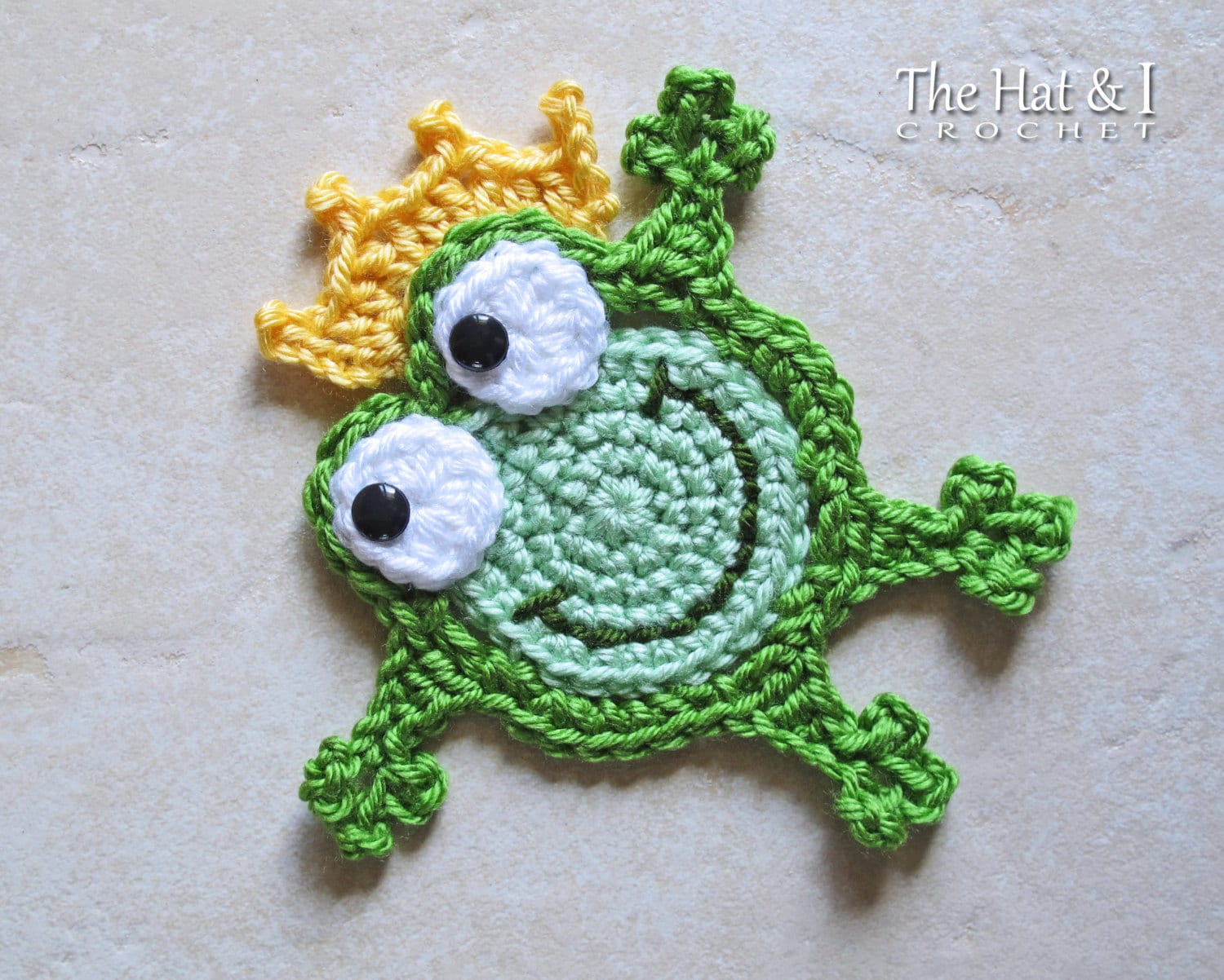 Hop Pattern Frog CROCHET PATTERN - Hoppy Frogs - Crochet Frog Pattern, Frog Applique ...
