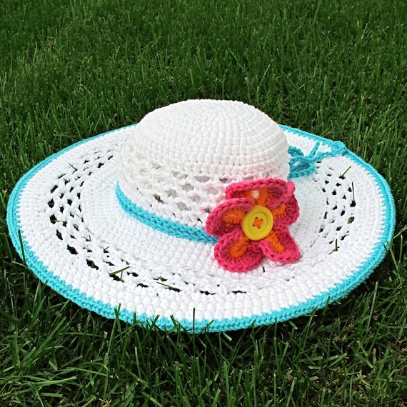 Crochet Hat PATTERN - Aloha - Crochet Pattern for Summer Sun  display picture 2