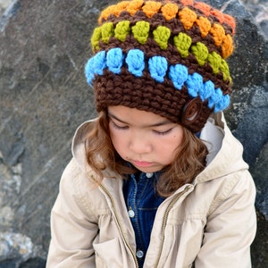 Crochet Hat PATTERN Bohemian Nights Hat crochet pattern for slouch hat, slouchy beanie 3 sizes Toddler Child Adult PDF Download image 4