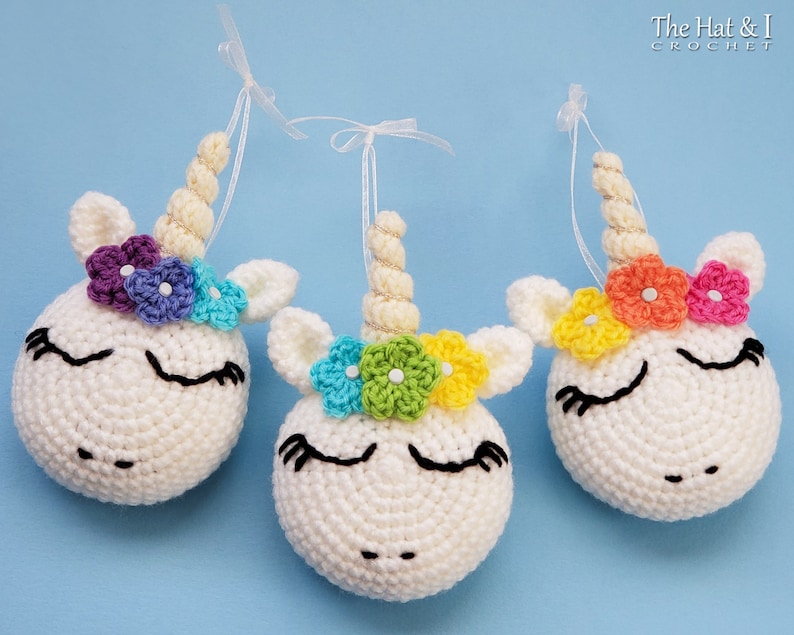 Crochet PATTERN Unicorn Utopia Ornaments crochet unicorn pattern, unicorn ornament pattern, star pattern, rainbow pattern PDF Download image 7