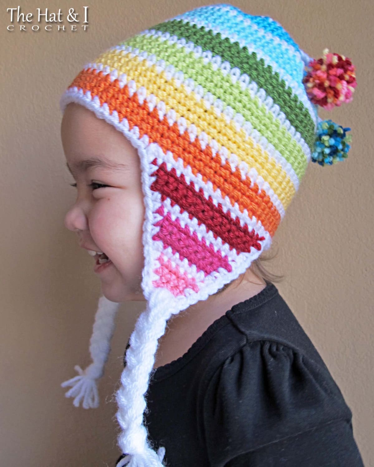 Free Crochet Hat Pattern for Children the Bravo Beanie - ChristaCoDesign