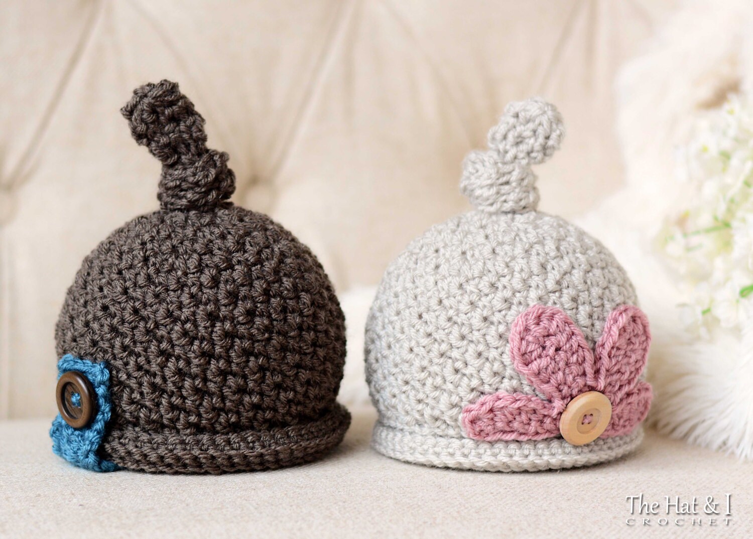 Crochet Hat PATTERN - Romeo & Juliet - Crochet Pattern for Beanie