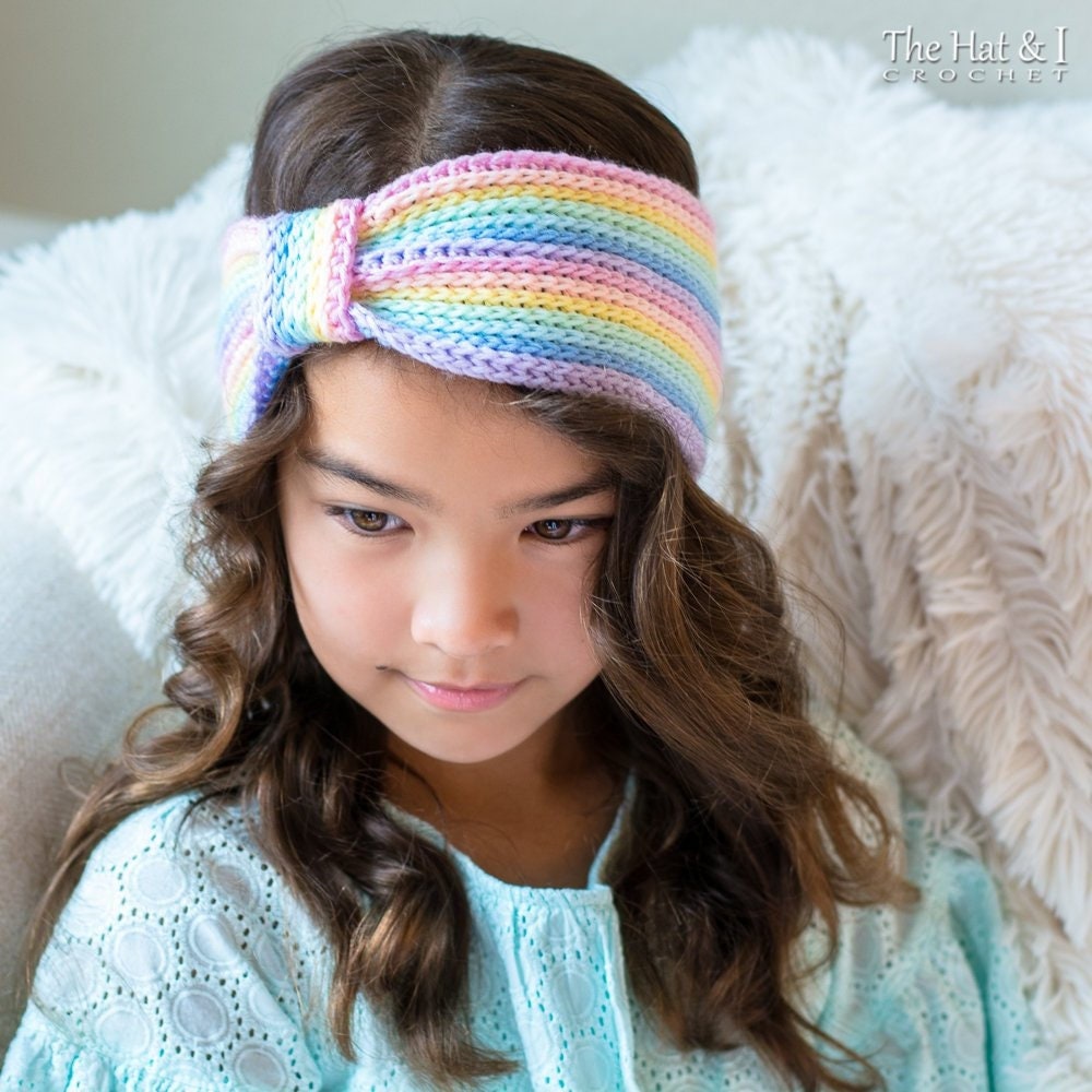 Colorful Crochet Padded Headband - Multicolor Black and multicoloured crochet hairband | Tétè Handmade  main image 4