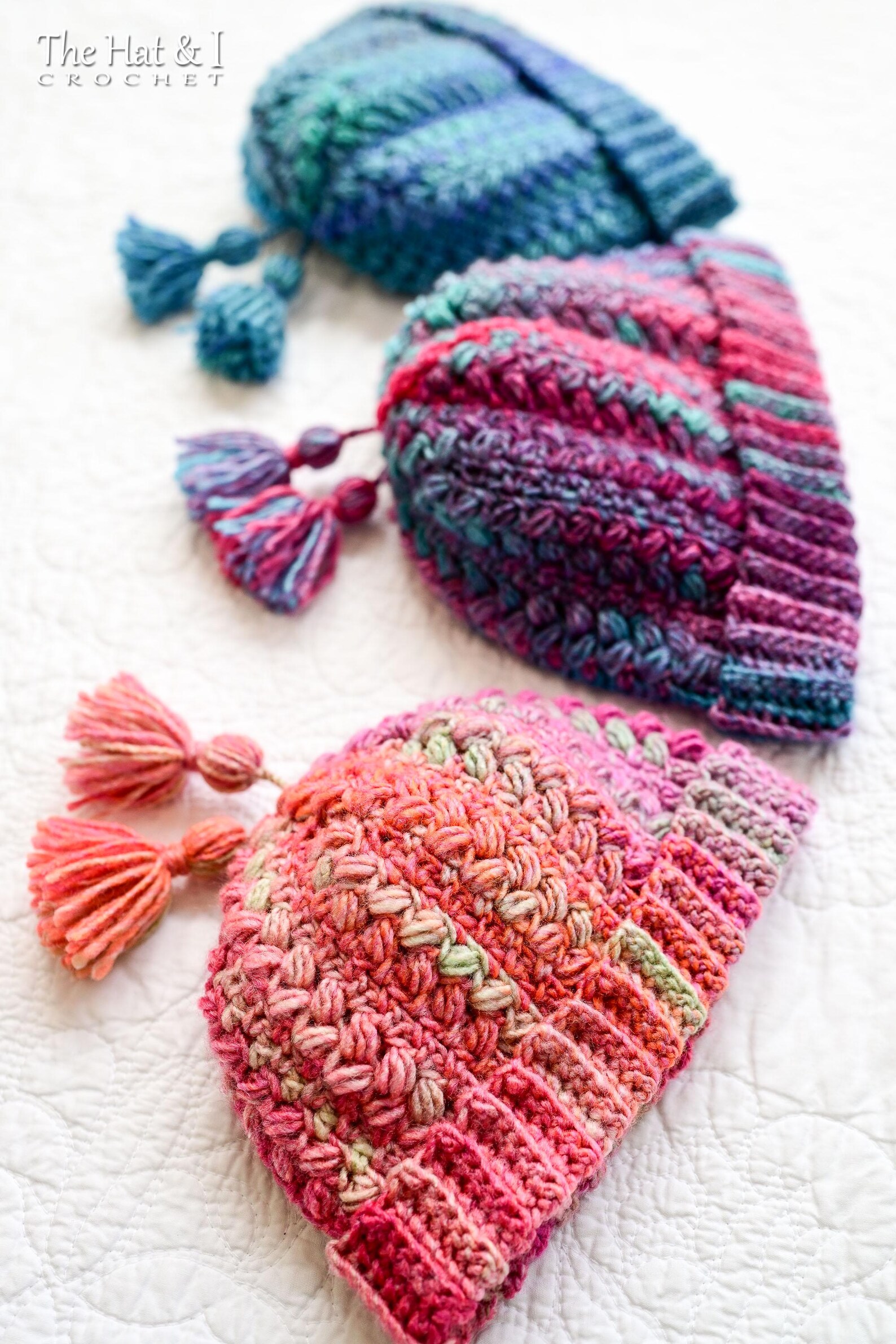 CROCHET PATTERN - Tea Time Toques - Crochet Hat Pattern, Pattern for ...