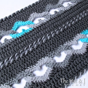 Crochet PATTERN Sweetheart Scarf crochet scarf pattern, infinity heart scarf, linked heart cowl scarf pattern PDF Download image 5