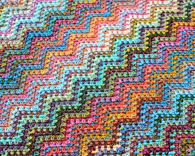 Crochet PATTERN Renoir's Ripple crochet blanket pattern, afghan pattern, colorful boho chevron throw blanket pattern PDF Download image 7