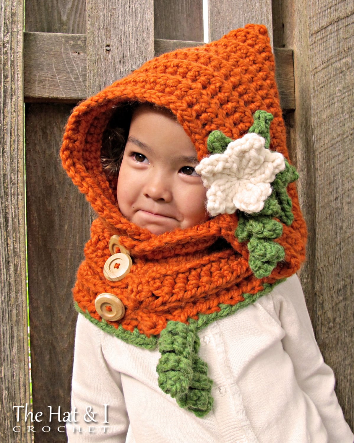 Crochet Pattern Pumpkin Patch Hoodie