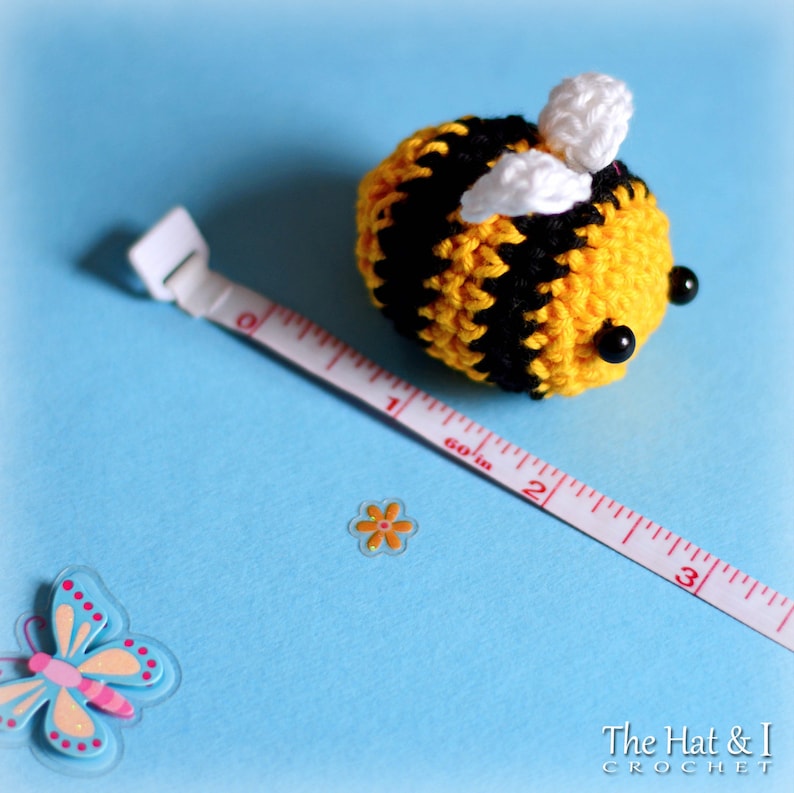 Crochet PATTERN Busy Bees crochet bee pattern, amigurumi bee pattern, bumble bee ornament, bee décor pattern PDF Download image 3